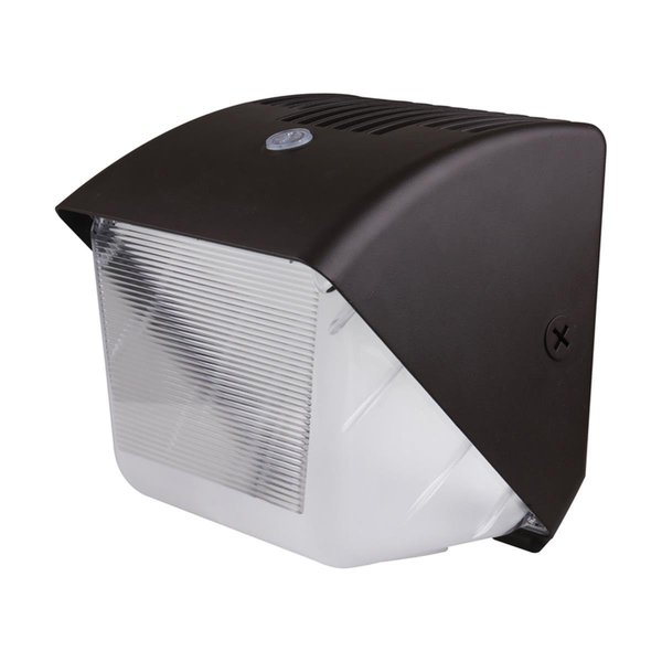 Supershine 8.44 x 8.5 x 7.45 in. Motion Activated Outdoor Wall LED Light, Bronze SU2087836